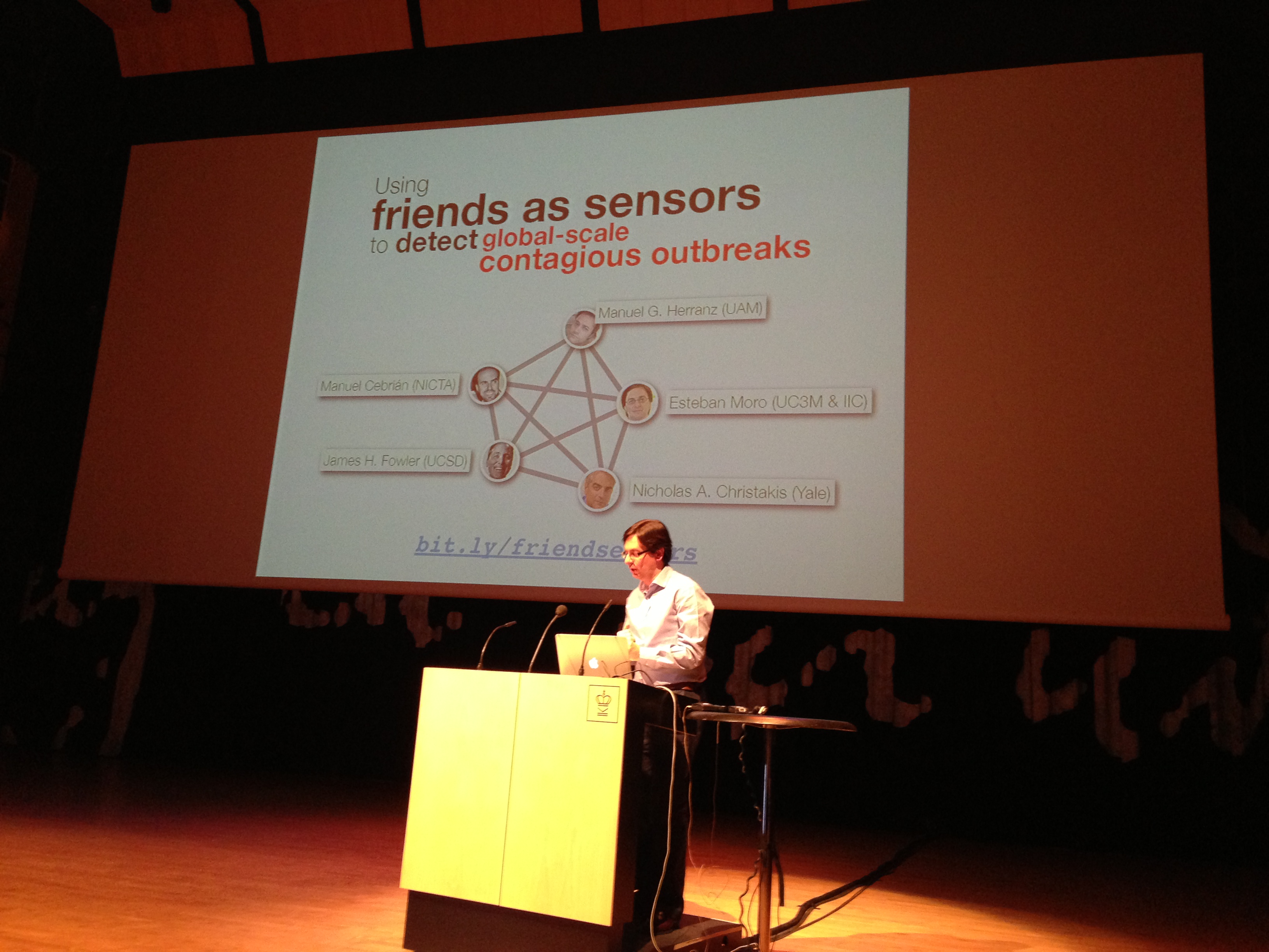 My first Ignite Talk! Given at Netsci about our work on social sensors